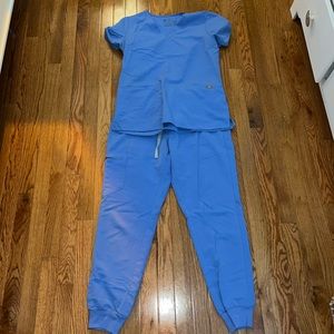 Figs Blue Scrub Set